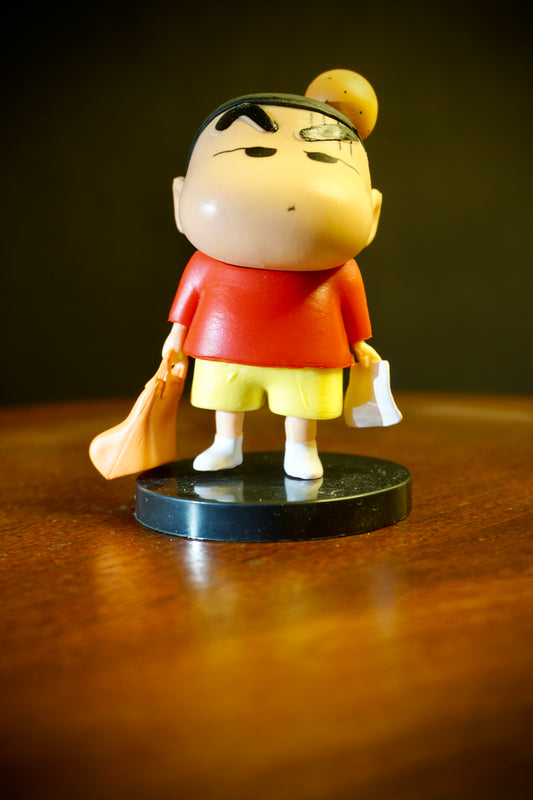 Grumpy Shin-chan figurine