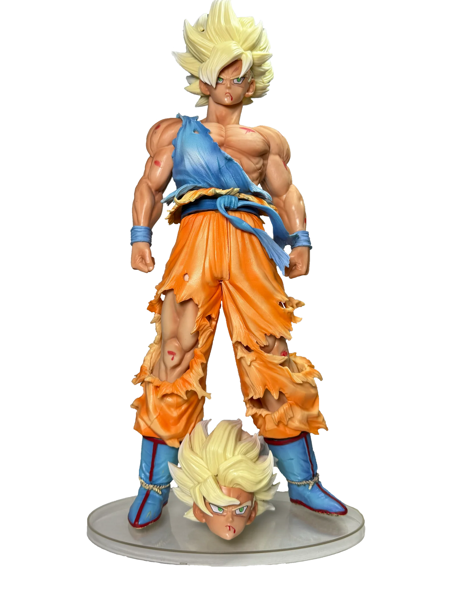 Super Saiyan Goku Battle Damaged Action Figure (44cm) | SWAGGSQUAD