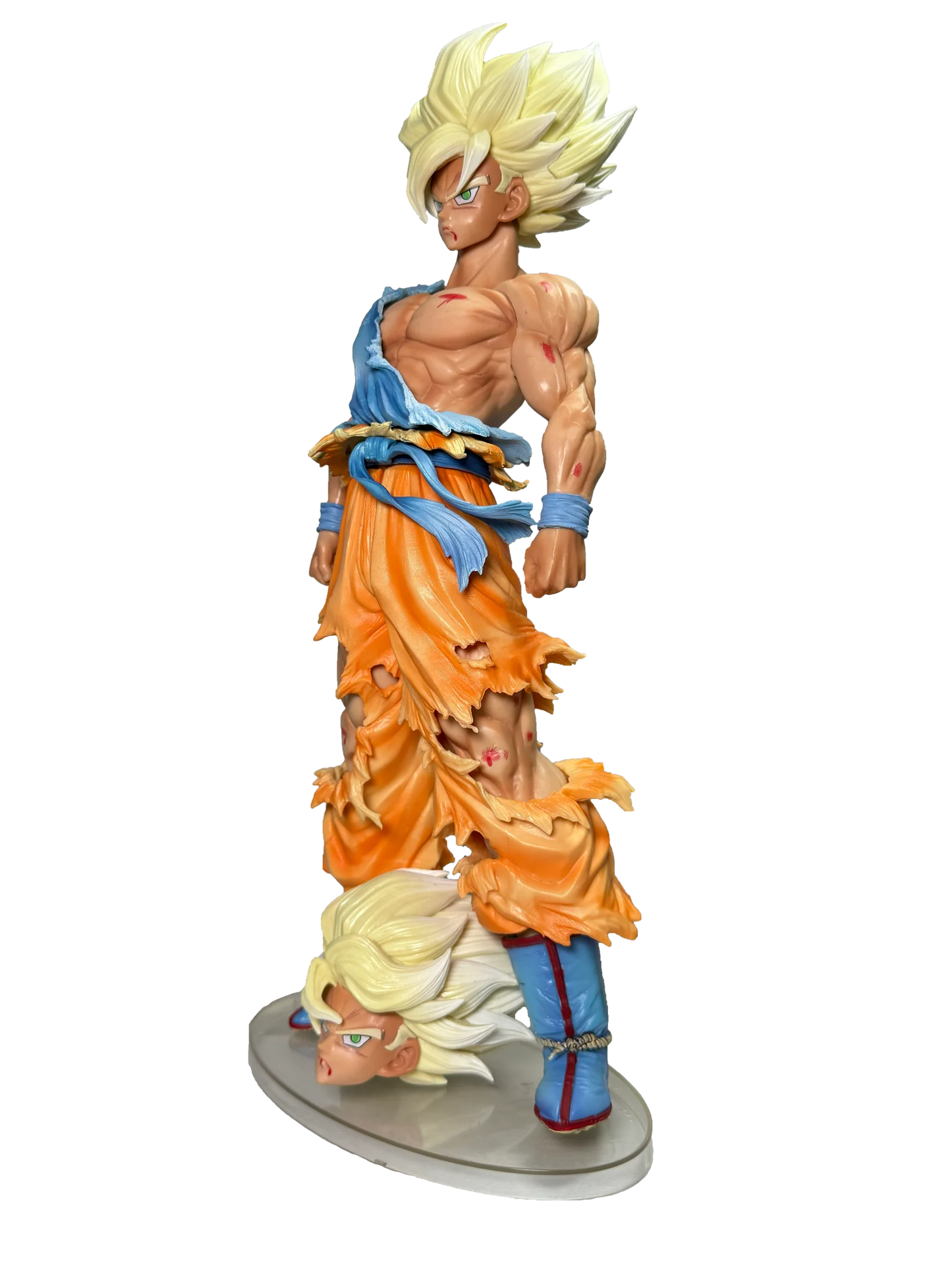 Super Saiyan Goku Battle Damaged Action Figure (44cm) | SWAGGSQUAD