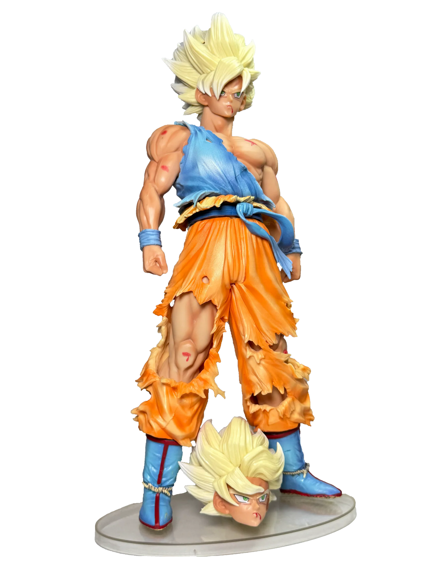 Super Saiyan Goku Battle Damaged Action Figure (44cm) | SWAGGSQUAD