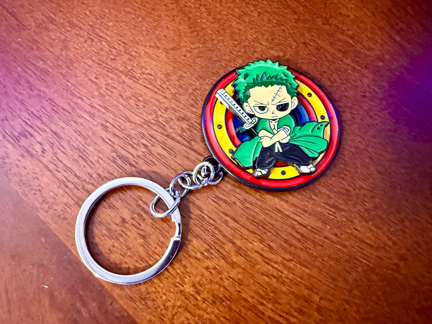 Pirate Hunter Zoro – Chibi Swordsman Spinner Keychain