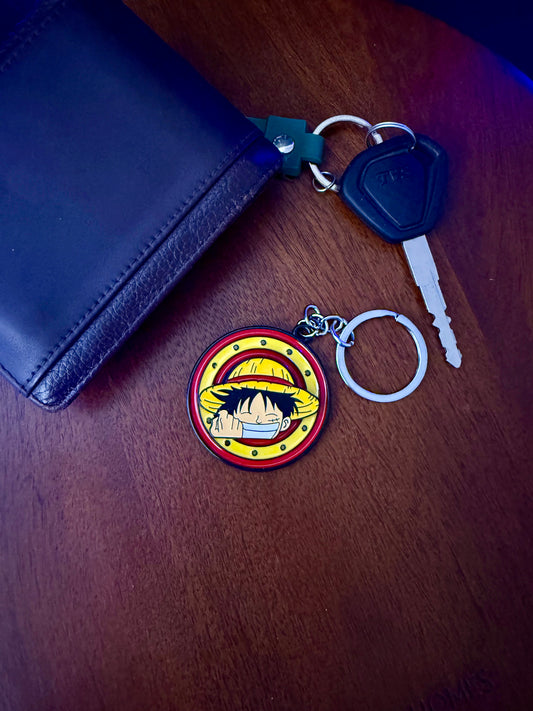 Straw Hat Captain – Luffy Premium Metal Spinner Keychain